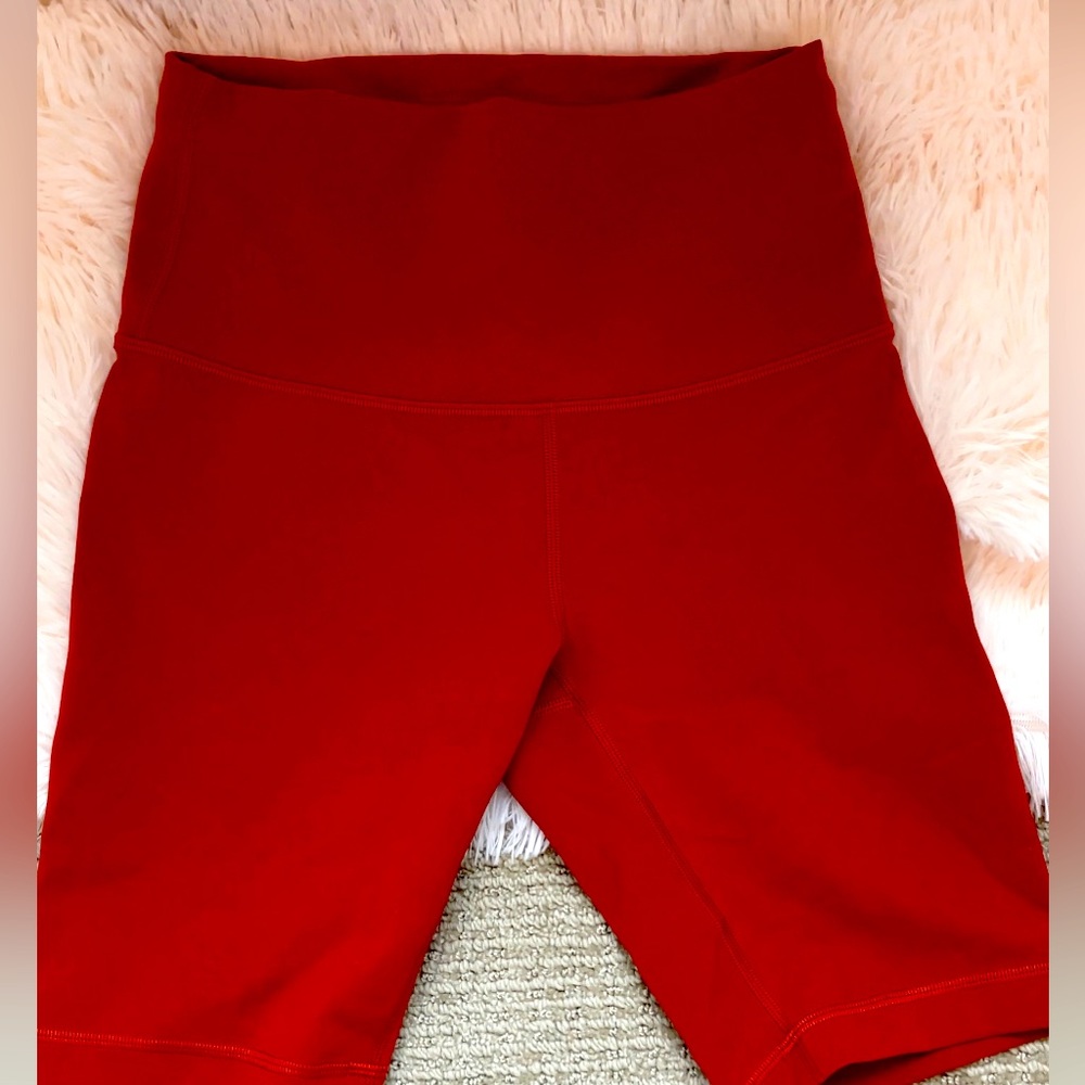 Lululemon brown biker shorts
